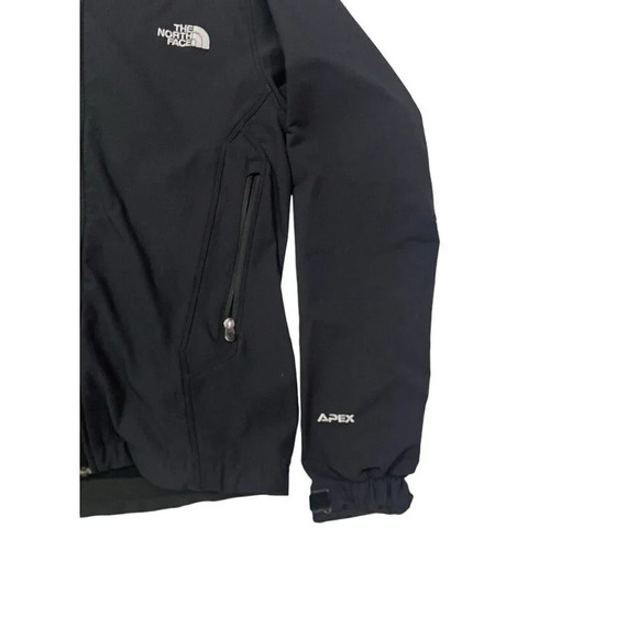 North Face Jacket Womens S Black Apex Softshell Fleece Lined Full Zip Outdoor - Picture 2 of 10